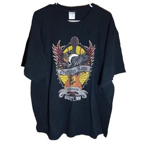 Outlaw Jam Concert T-shirt Frederick MD Aug 1 2010 Candlebox Blue Oyster Cult XL